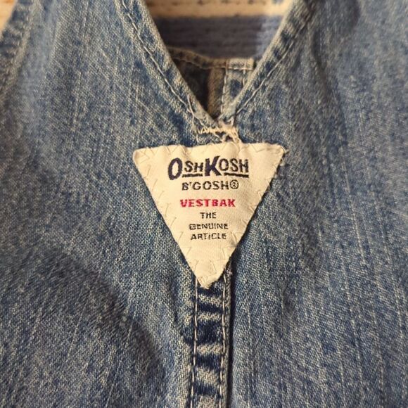 Oshkosh bgosh vintage denim blue overalls size 4T - Picture 6 of 8